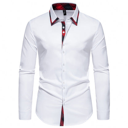 Men's Shirt Elegant Plaid Pattern Modern Design