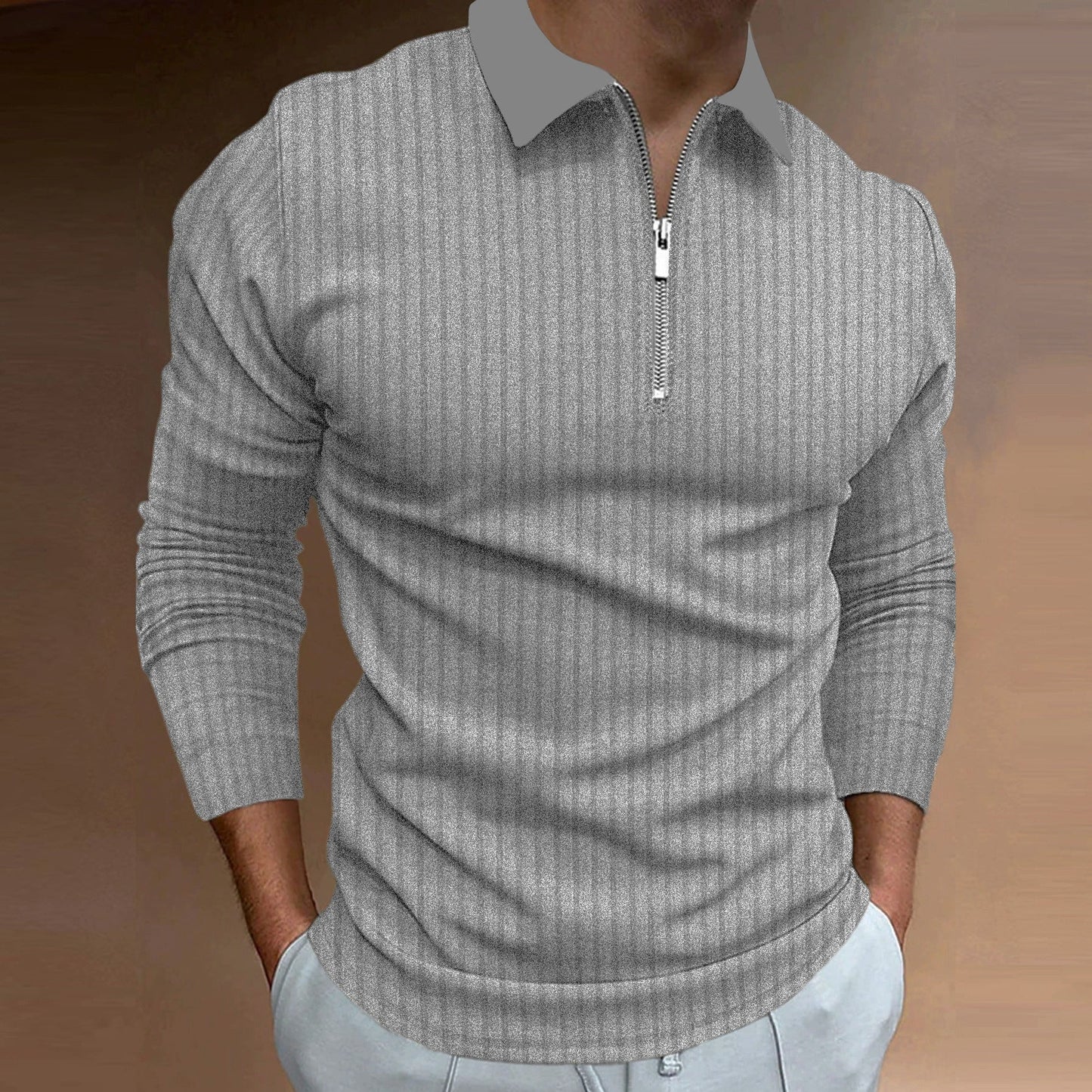 Men's Polo Shirt Elegant Structured Design