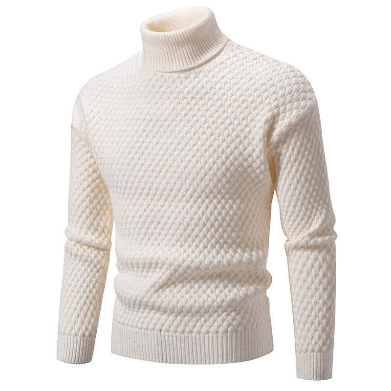 Men's Turtleneck Sweater Structured Modern Style