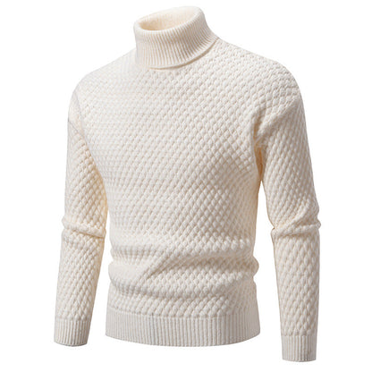 Men's Turtleneck Sweater Structured Modern Style
