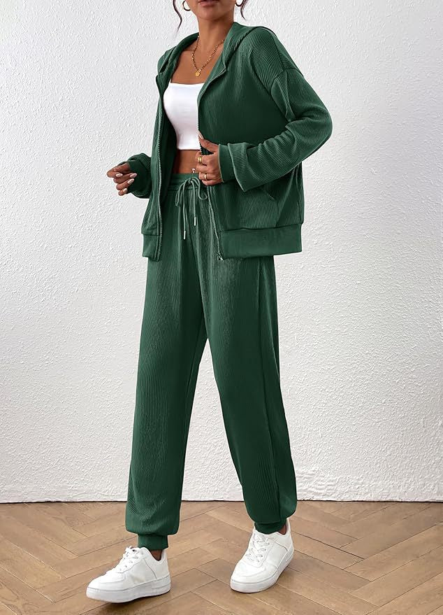 Women's Sporty Casual Hoodie Jogger Set