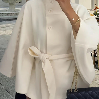Women's Elegant Wrap Jacket with Belt