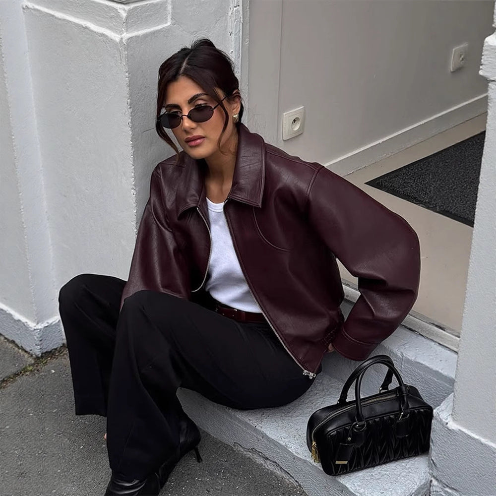 Damen Oversized Jacke Elegant Großzügig Schnitt - IdealeKleiden