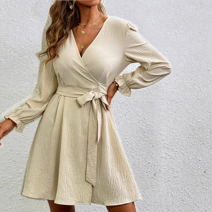 Women's Elegant Long Wrap Dress
