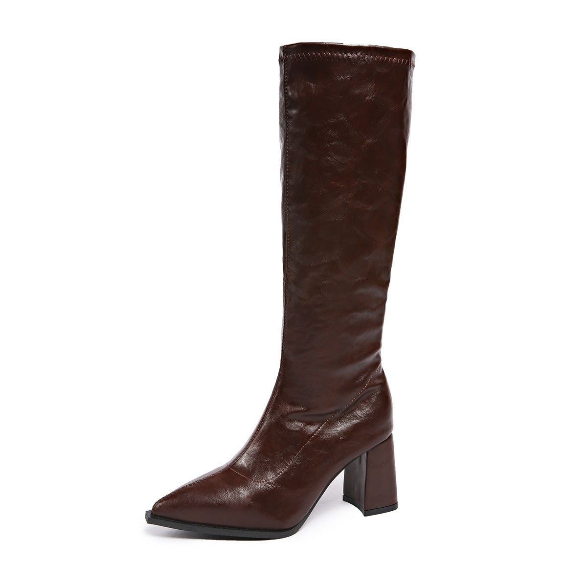 Women's Boots High Fashion Block Heel Pointed Toe