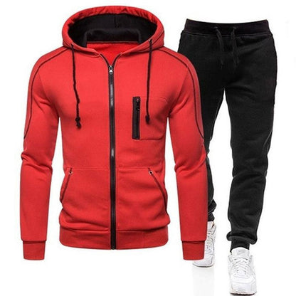 Men's Active Tracksuit with Zipper Pockets