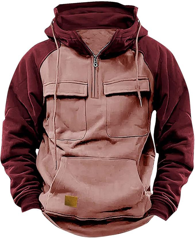 Men's Hoodie Sporty Hood Pockets