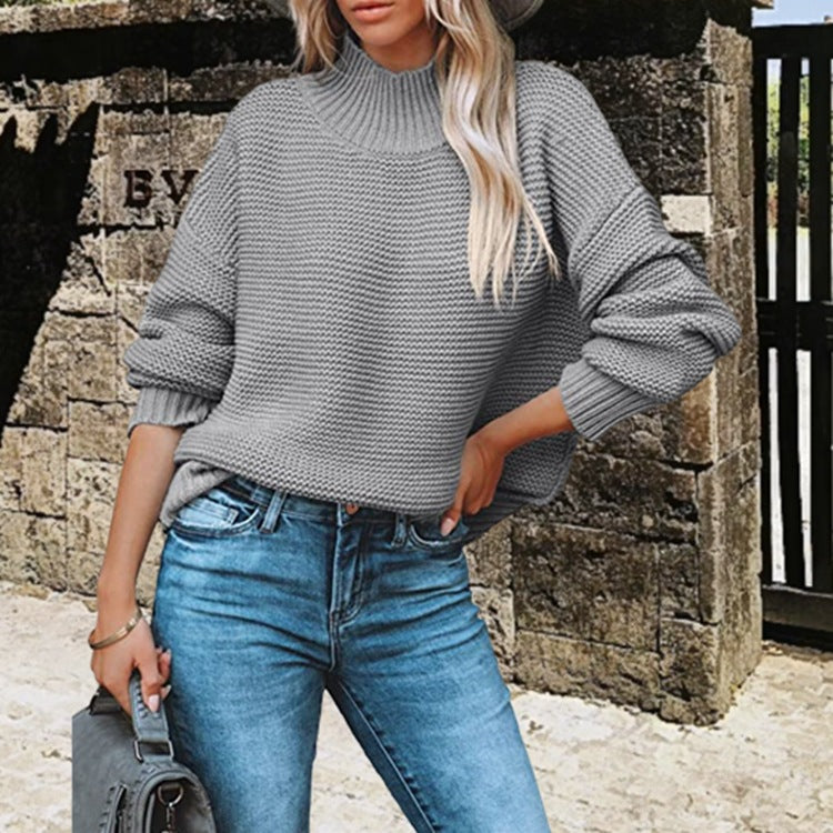Women's Soft Knitted Turtleneck Sweater