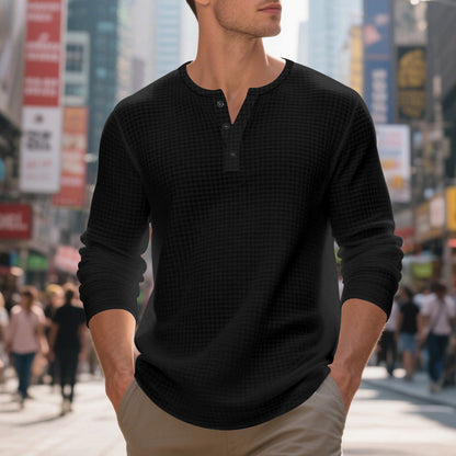 Men's Long Sleeve Shirt Elegant Modern Style