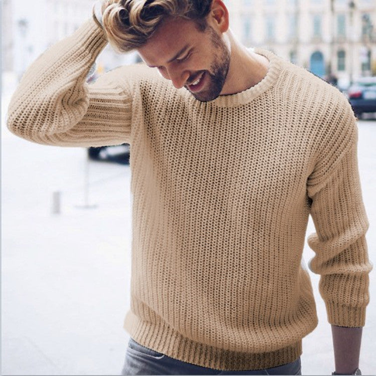 Men's Modern Crew Neck Knit Sweater