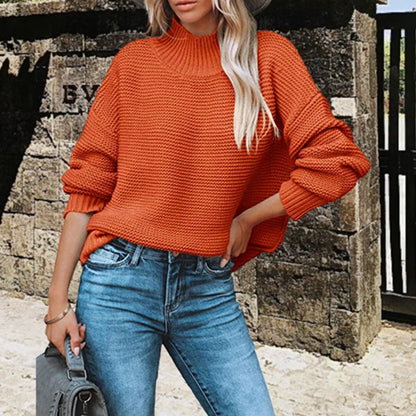 Women's Soft Knitted Turtleneck Sweater