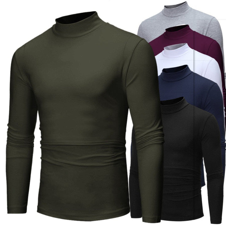Herren Pullover Rollkragen Slim Fit Elegant - IdealeKleiden