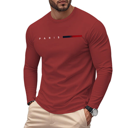 Men's Long Sleeve T-Shirt Modern Paris Design