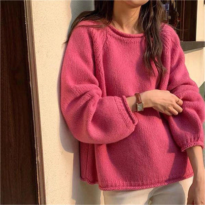 Women's Comfortable Oversized Soft Cotton Pullover