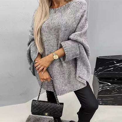 Large Knit Cape Plus Size Batwing Sleeves