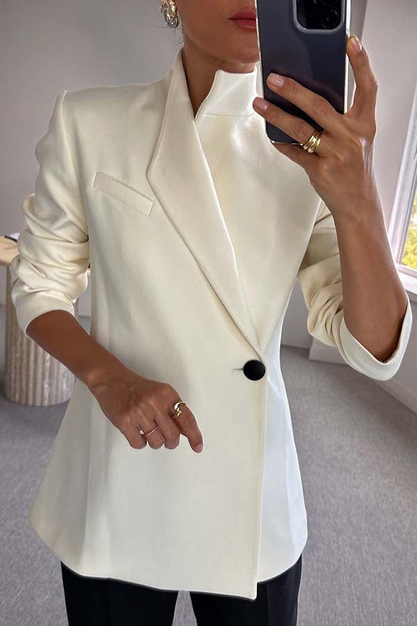 Stylish Women's Jacket Long Sleeve Elegant Oversized