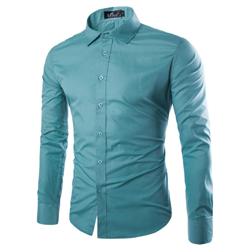 Men's Shirt Elegant Long-Sleeve Modern