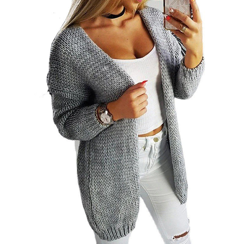 Women's Cardigan Casual Open V-Neck