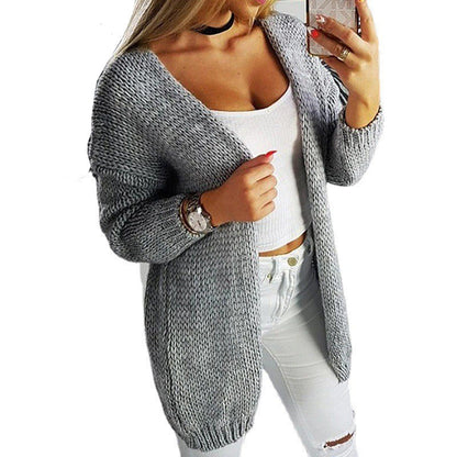 Women's Cardigan Casual Open V-Neck
