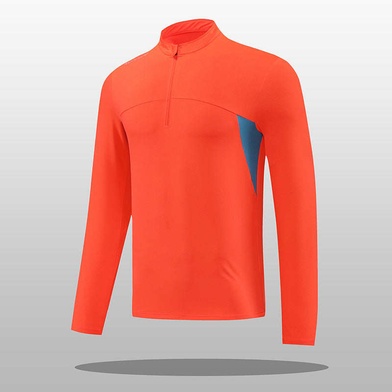 Men's Thermal Functional Shirt Stand-up Collar Zipper