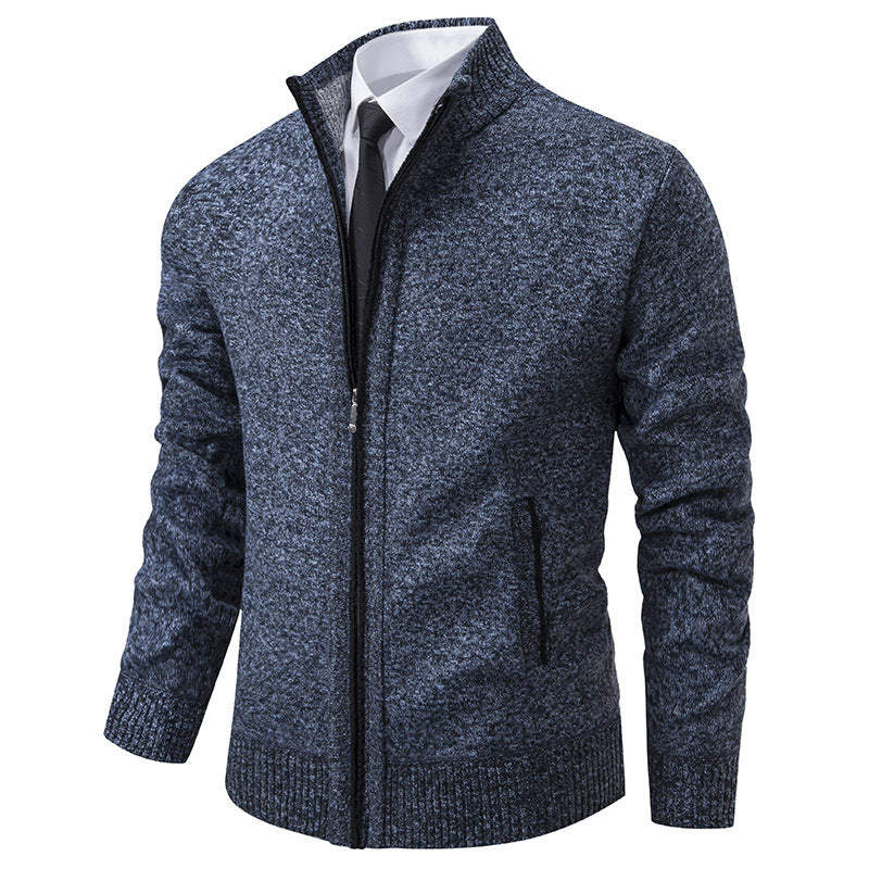 Men's Sports Jacket Stand-Up Collar Zipper Modern