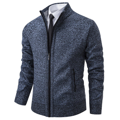 Men's Sports Jacket Stand-Up Collar Zipper Modern