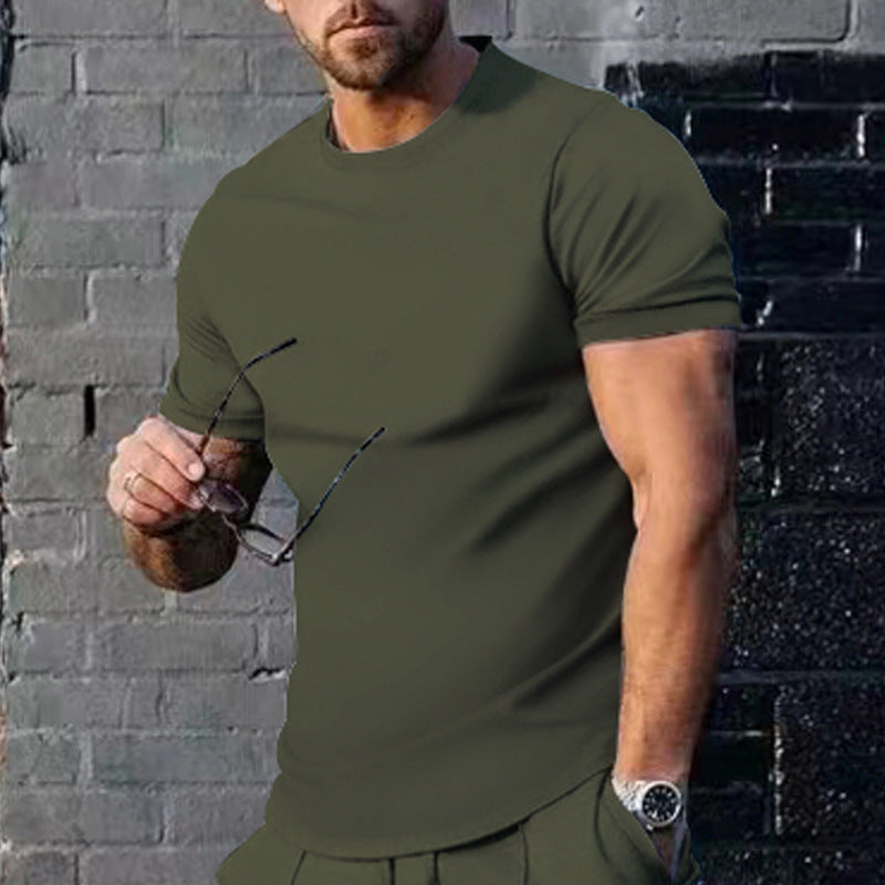 Men's T-Shirt Round Neck Cotton Comfortable