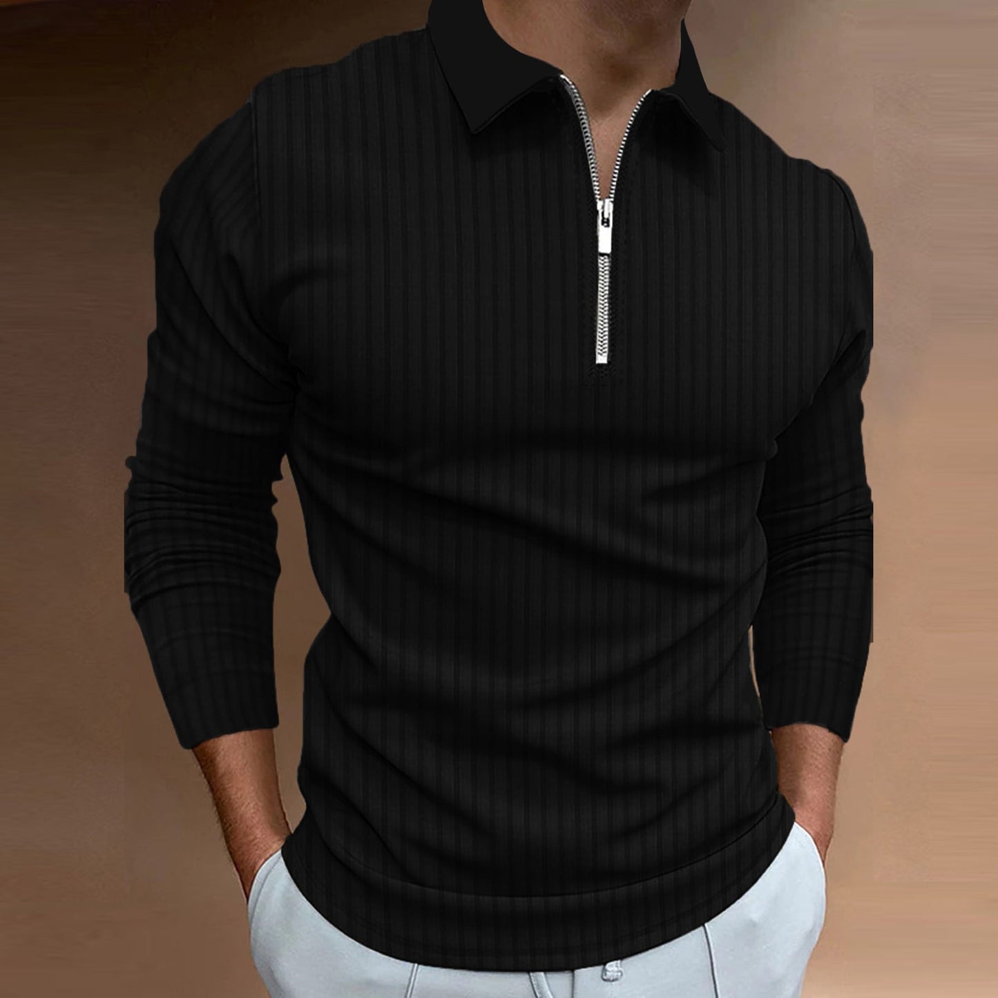 Men's Polo Shirt Elegant Structured Design