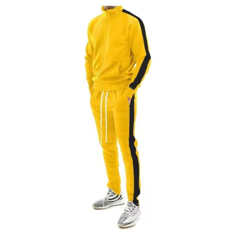 Men's Functional Tracksuit with Contrast Stripes