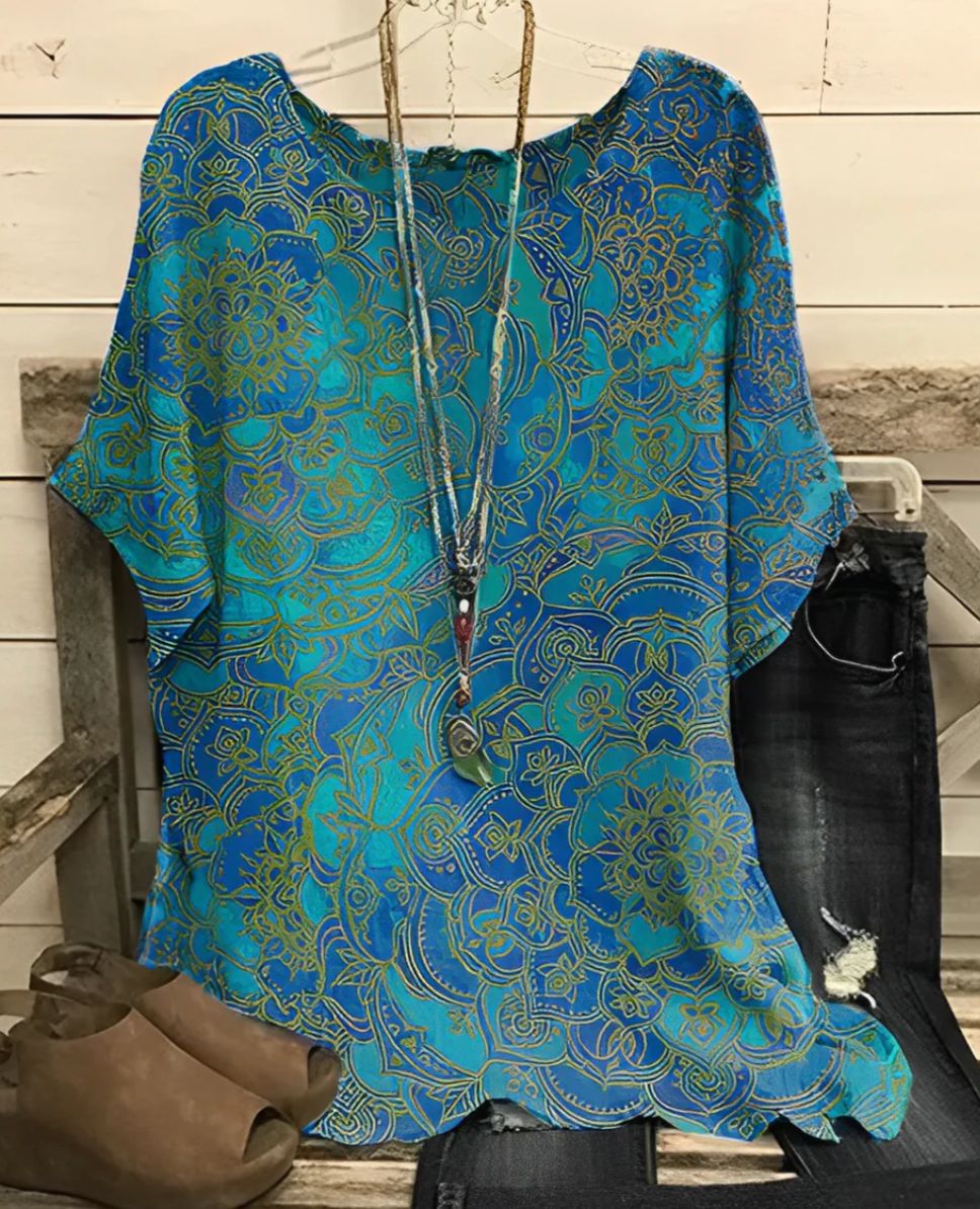 Women's Lightweight Floral Summer Blouse