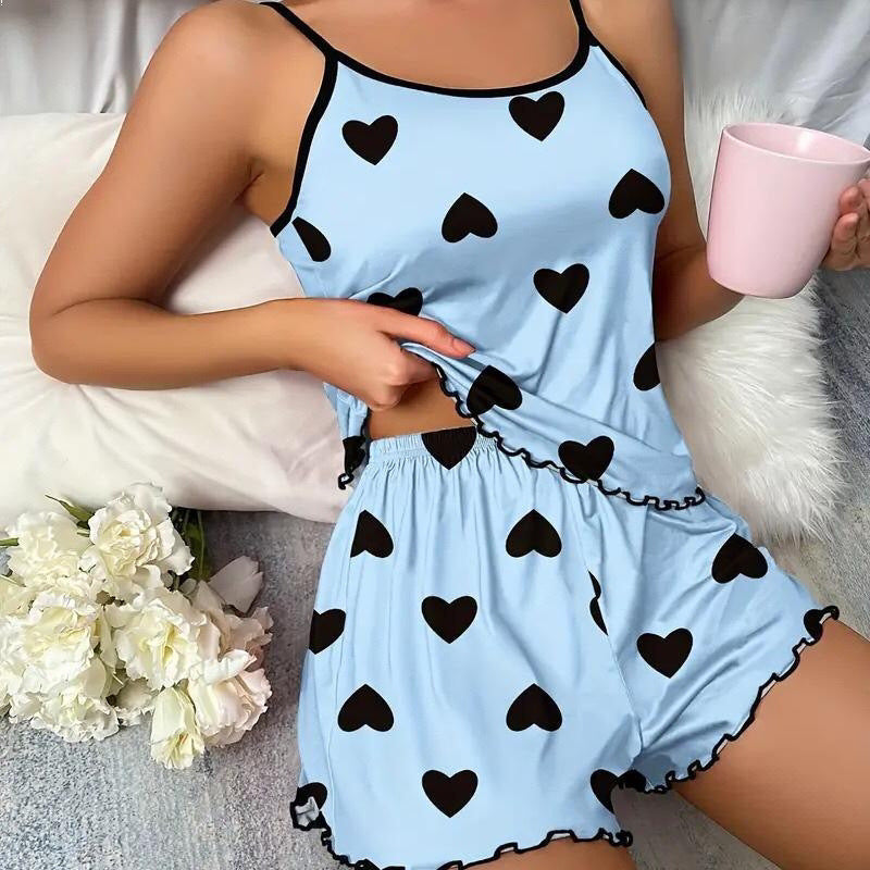 Comfortable Women's Lounge Shorts Set