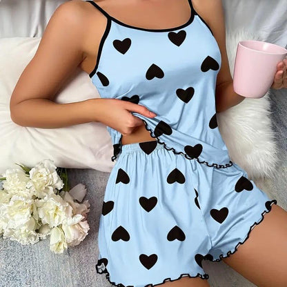 Comfortable Women's Lounge Shorts Set