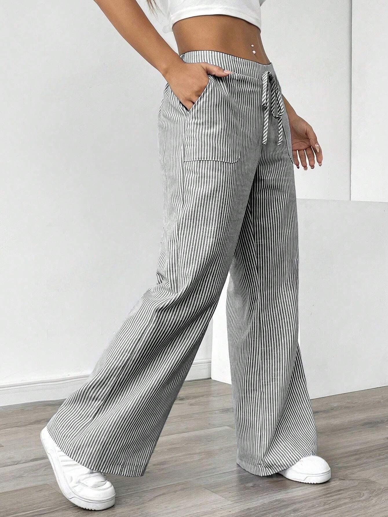 Women's Joggers Comfortable With Belt and Pockets