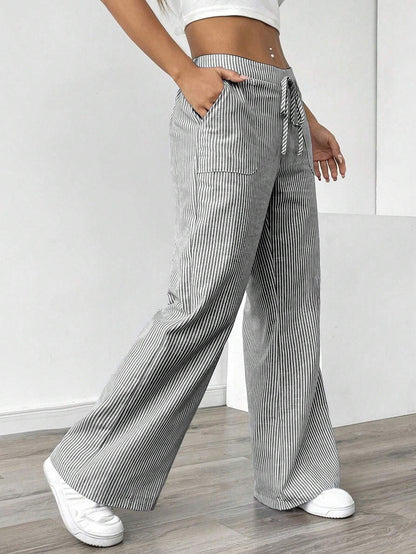 Women's Joggers Comfortable With Belt and Pockets