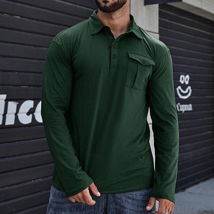 Men's Shirt Long Sleeve Modern Style