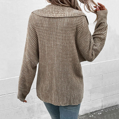 Weinlese Strickpullover Herbstlich Warm - IdealeKleiden