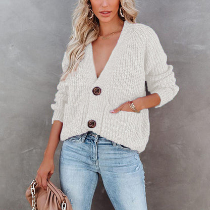Women's Cardigan Casual With Pockets