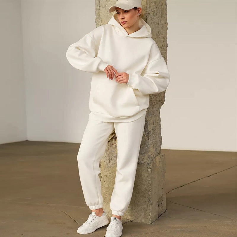 Women's Tracksuit Comfortable Hood Pockets