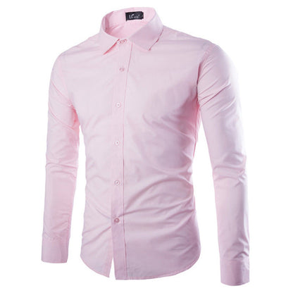 Men's Shirt Elegant Long-Sleeve Modern