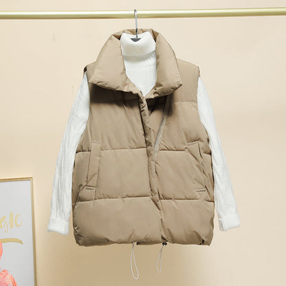 Women's Vest Elegant Lined High Collar