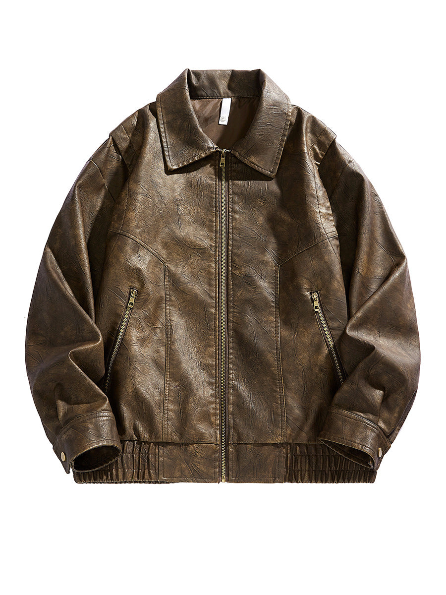 Men's Elastic Short Jacket with Pockets