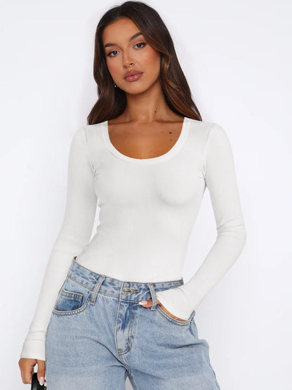 Women's Long-Sleeved Shirt Elegant Modern Style