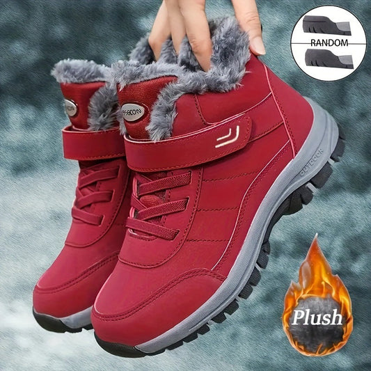 Damen Winterstiefel Warm Isoliert Griffig - IdealeKleiden