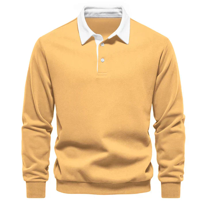 Men's Long Sleeve Polo Classic Elegant