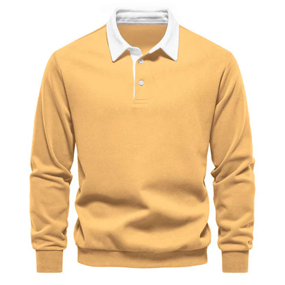 Men's Long Sleeve Polo Classic Elegant
