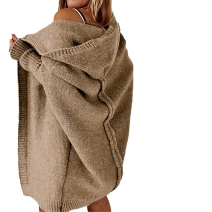 Cozy hooded cardigan