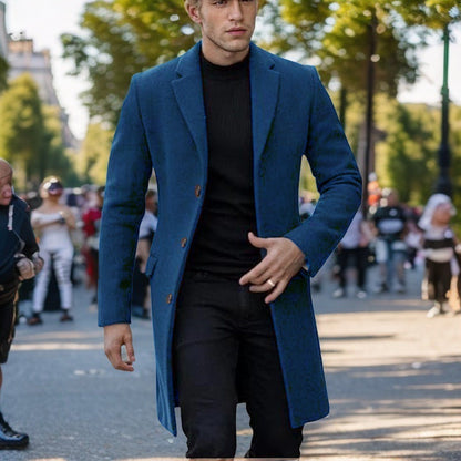 Men's Coat Elegant Design Black Cut
