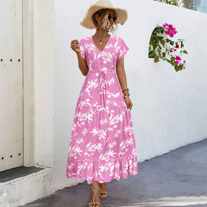 Women's Floral Elegant Summer Maxi Dress