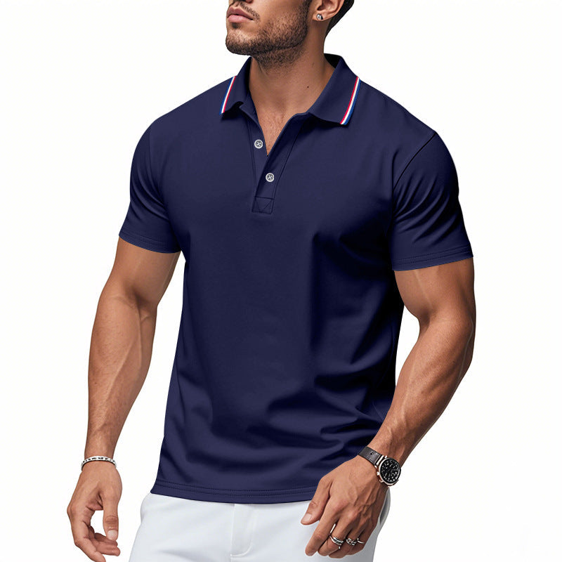 Men's Polo Shirt Modern Collar Moisture Control
