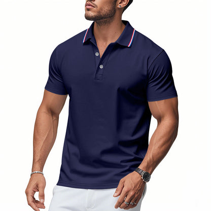 Men's Polo Shirt Modern Collar Moisture Control